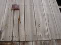 Oldfather Barn / Close-up of Silver Grey Siding